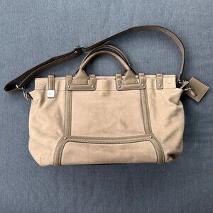 Tumi | Rare Find Alpha | Grey Leather |Crossbody Briefcase | 2010s